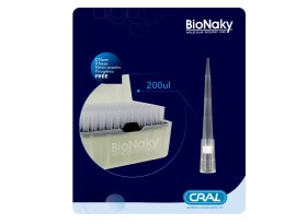 Ponteira PCR Com Filtro Tipo Gilson 200 Ul Estéril Em Rack - 96 Unid - Bionaky